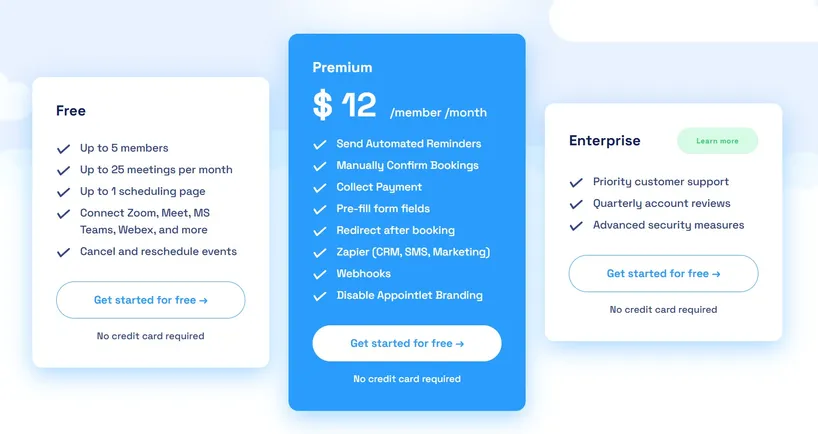 Appointlet pricing