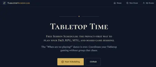 Tabletop Time quorum scheduling interface