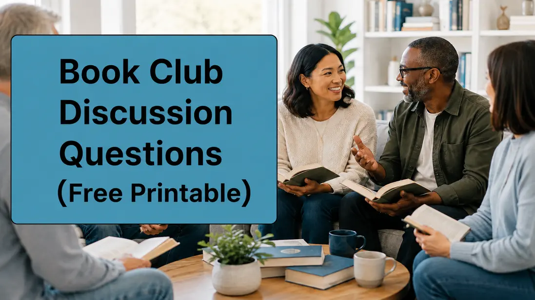 100+ Book Club Discussion Questions For Any Book Header Image