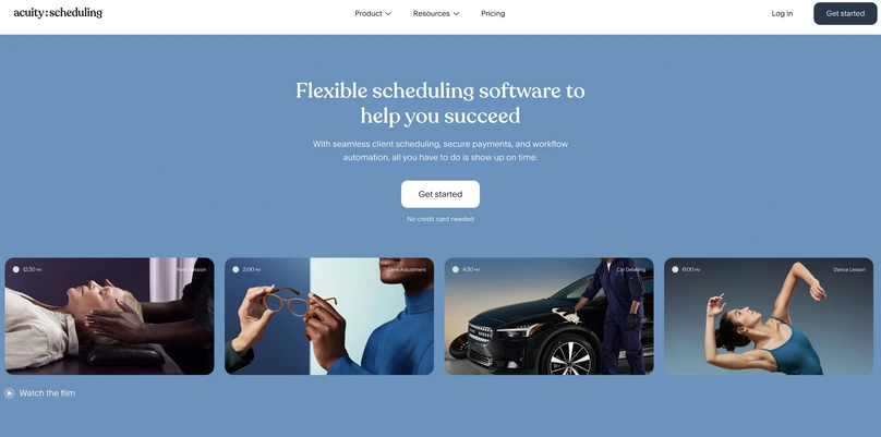 Acuity Scheduling screenshot
