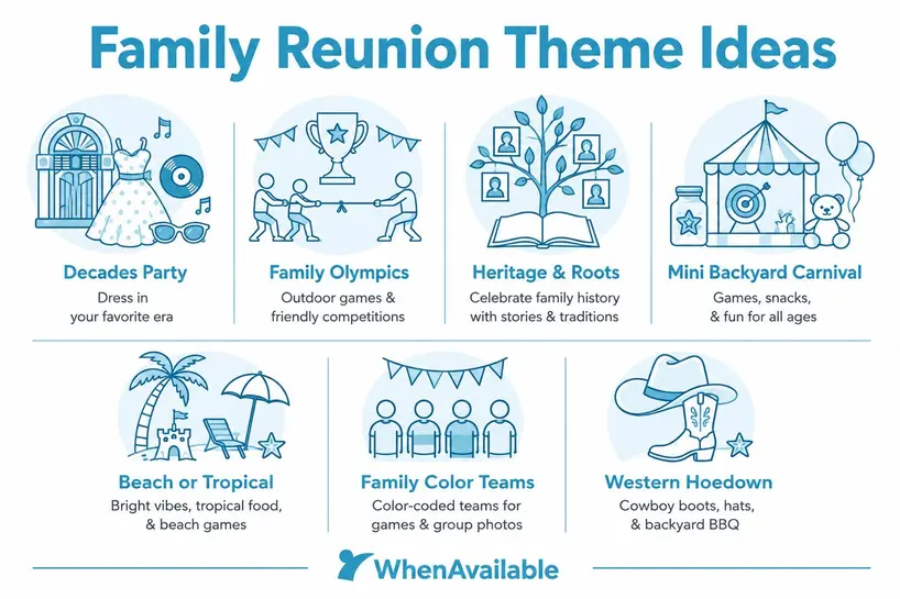 Family Reunion Theme Ideas illustration