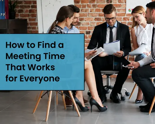 a group of people in a meeting