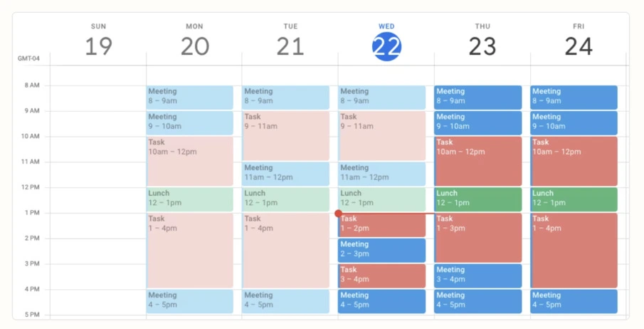 A screenshot showing a recurring meeting.