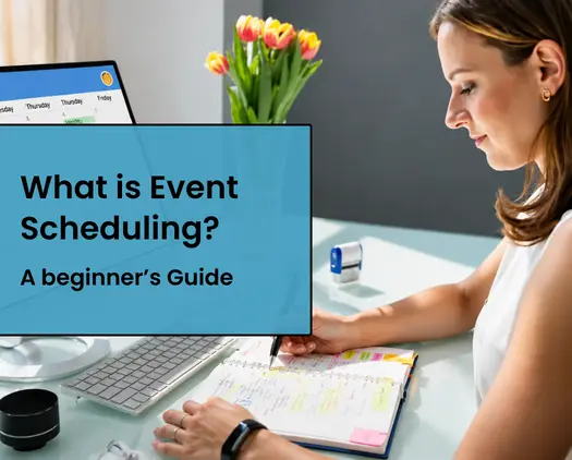 a woman planning an event