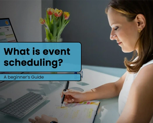 a woman planning an event