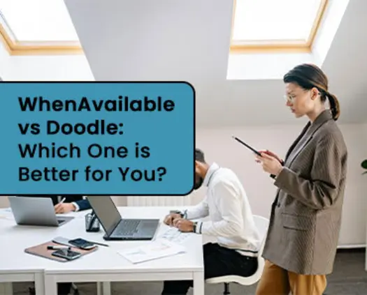 A person on a tablet scheduling