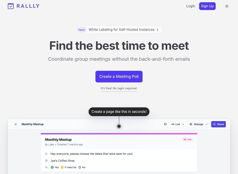 Rallly.co voting table